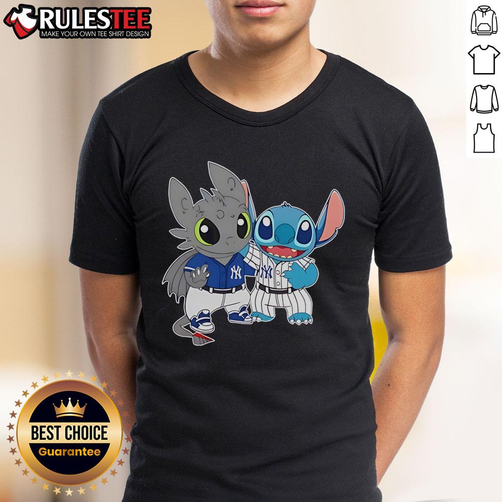 Cute New York Yankees Toothless X Stitch T-Shirt