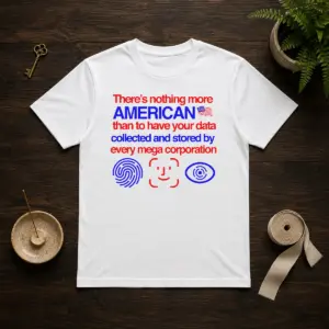 Pretty There Is Nothing More American Than To Have Your Data Collected And Stored By Every Mega Corporation Shirt