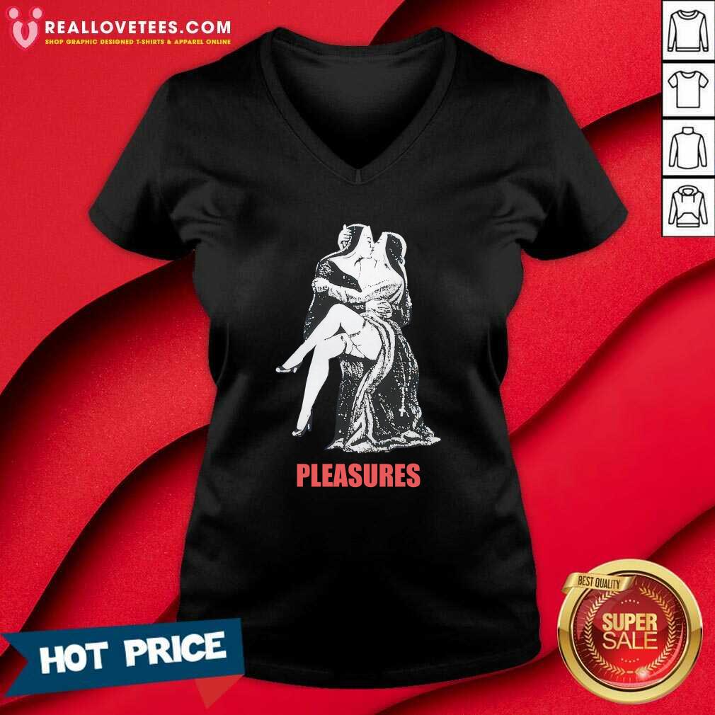 French Kiss Nun Pleasures T-shirt - Image 2