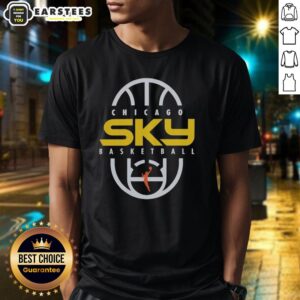 Official Chicago Sky Basketball 2026 On-Court Authentic Practice Logo T-Shirt