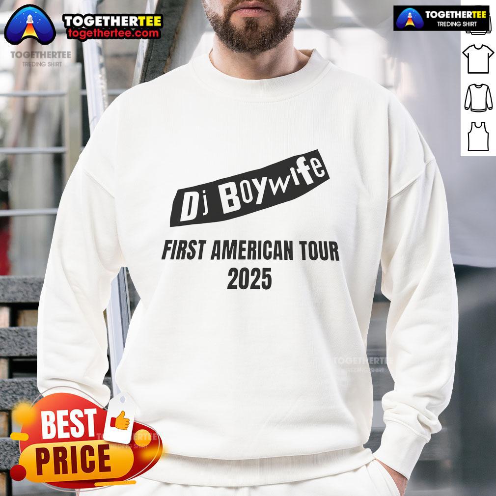 Official DJ Boy Wife First American Tour 2025 T-Shirt - Image 5