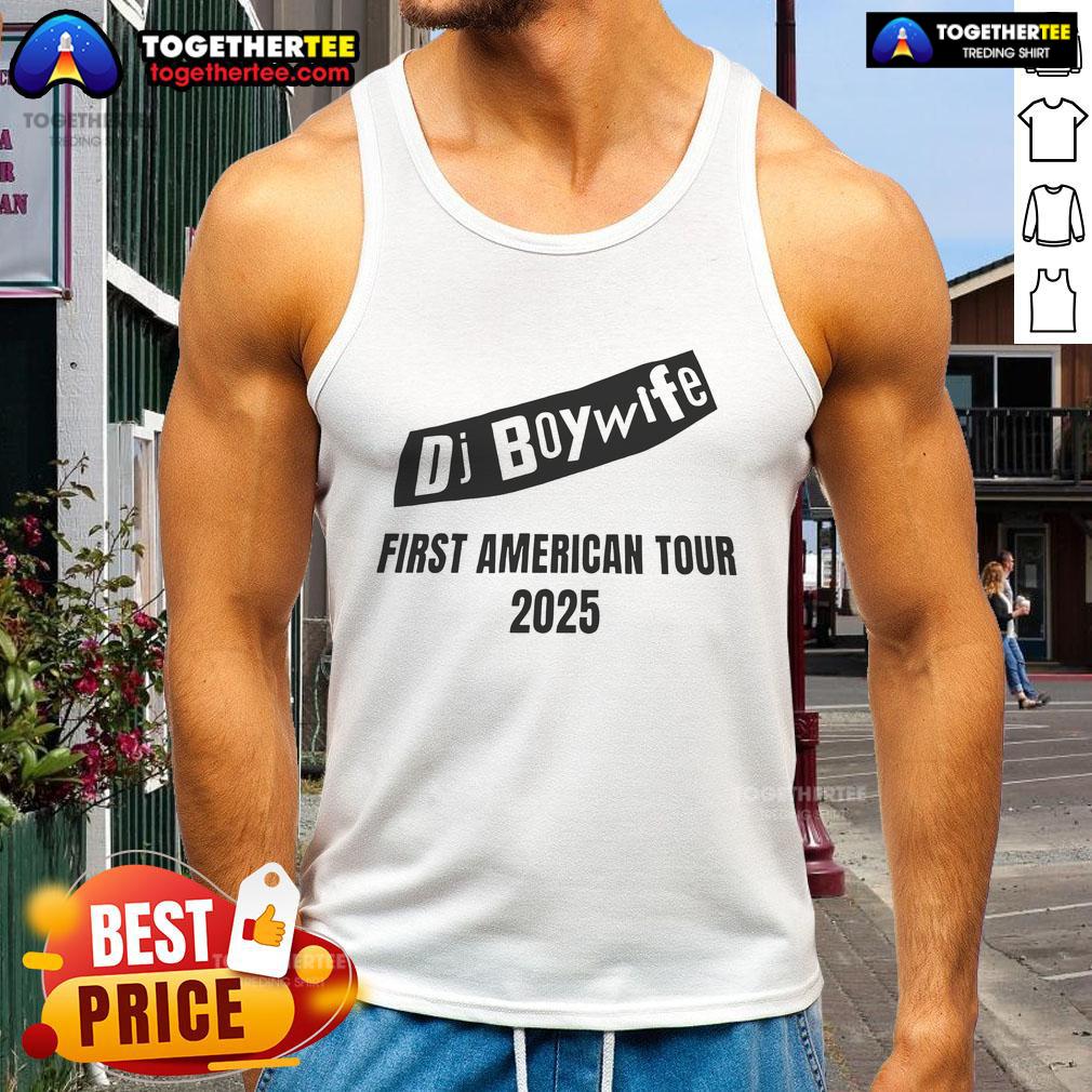 Official DJ Boy Wife First American Tour 2025 T-Shirt - Image 4