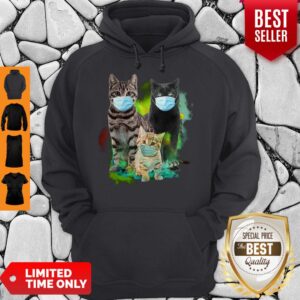Alternative view of Cute Three Cats Wear Medical Mask Shirt