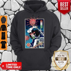 Alternative view of Good Samurai Vs Coronavirus Shirt