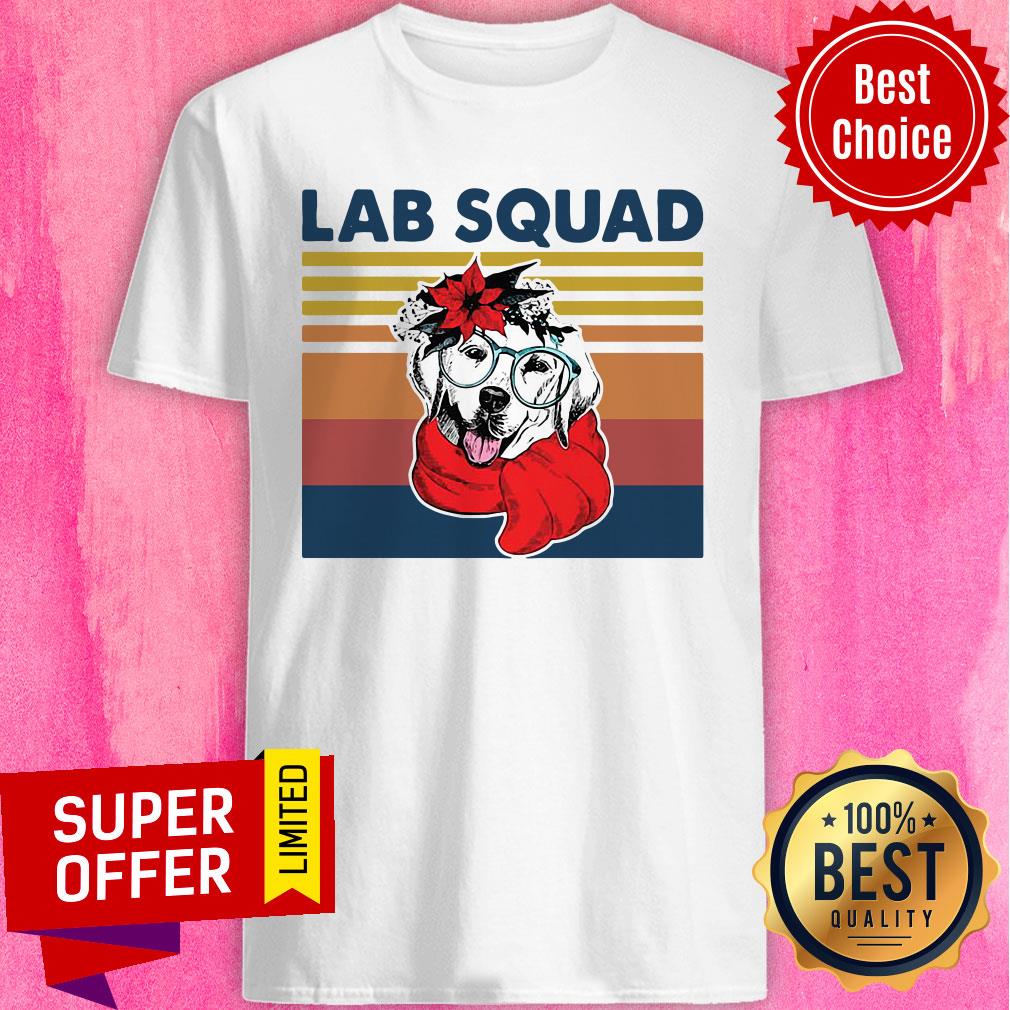 Official Labrador Lab Squad Vintage Retro Shirt