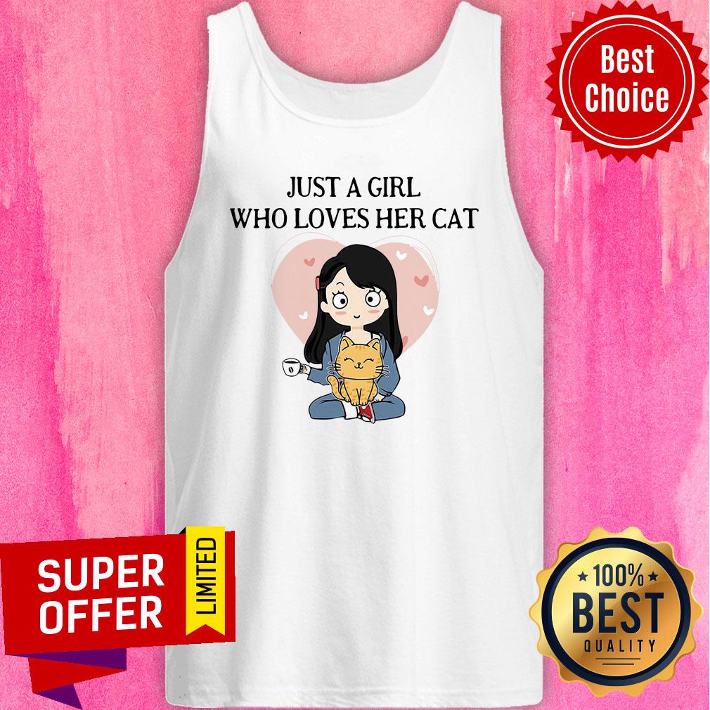 Premium Just A Girl Who Loves Her Cat Shirt - Image 3