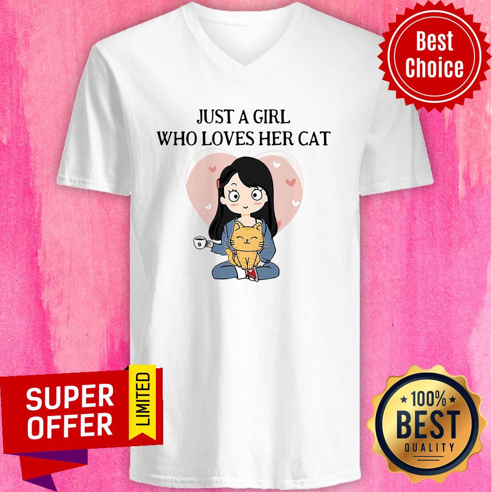 Premium Just A Girl Who Loves Her Cat Shirt - Image 5