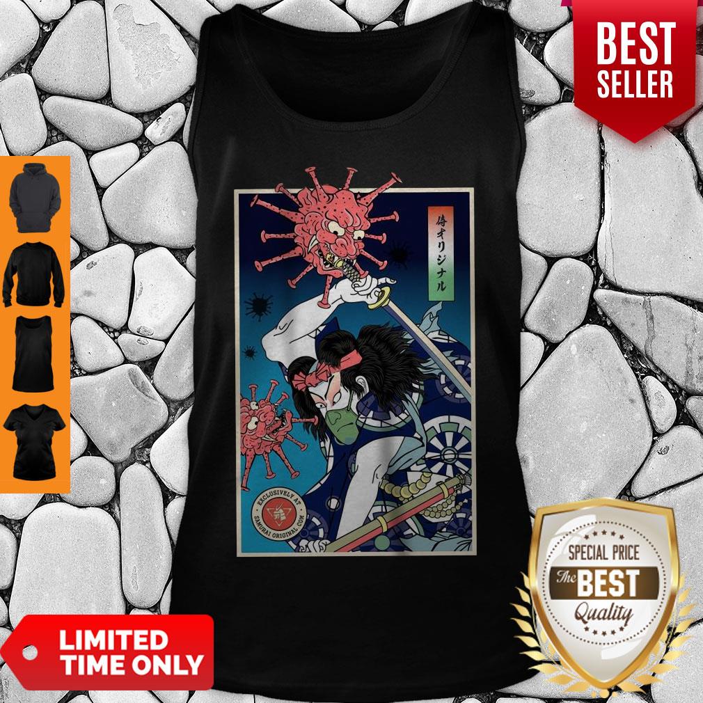 Good Samurai Vs Coronavirus Shirt - Image 4