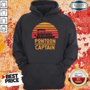 Alternative view of Top Pontoon Captain Vintage Retro Shirt