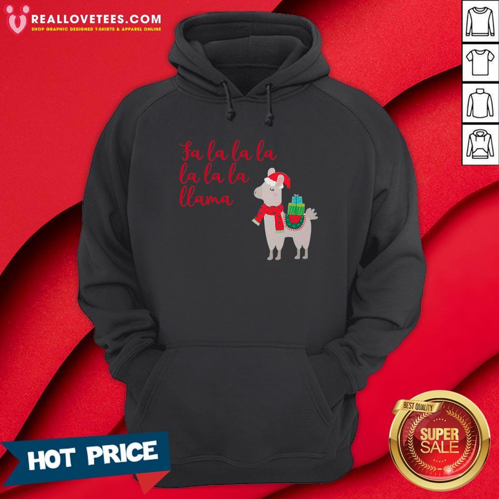 Funny Fa La La La La La La Llama Christmas Shirt - Image 4