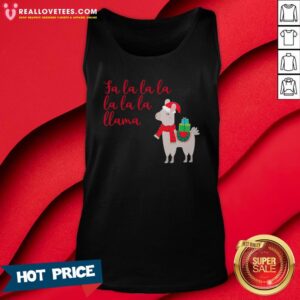 Alternative view of Funny Fa La La La La La La Llama Christmas Shirt