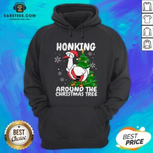 Alternative view of Hot Honking Around The Christmas Tree Duck Noel Trending Sweat Shirt