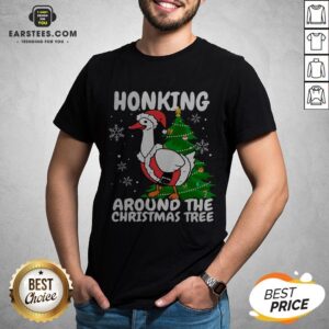 Hot Honking Around The Christmas Tree Duck Noel Trending Sweat Shirt