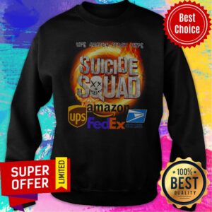 Alternative view of Official Ups Amazon Fedex Usps Suicide Squad Amazon Ups FedEx Shirt