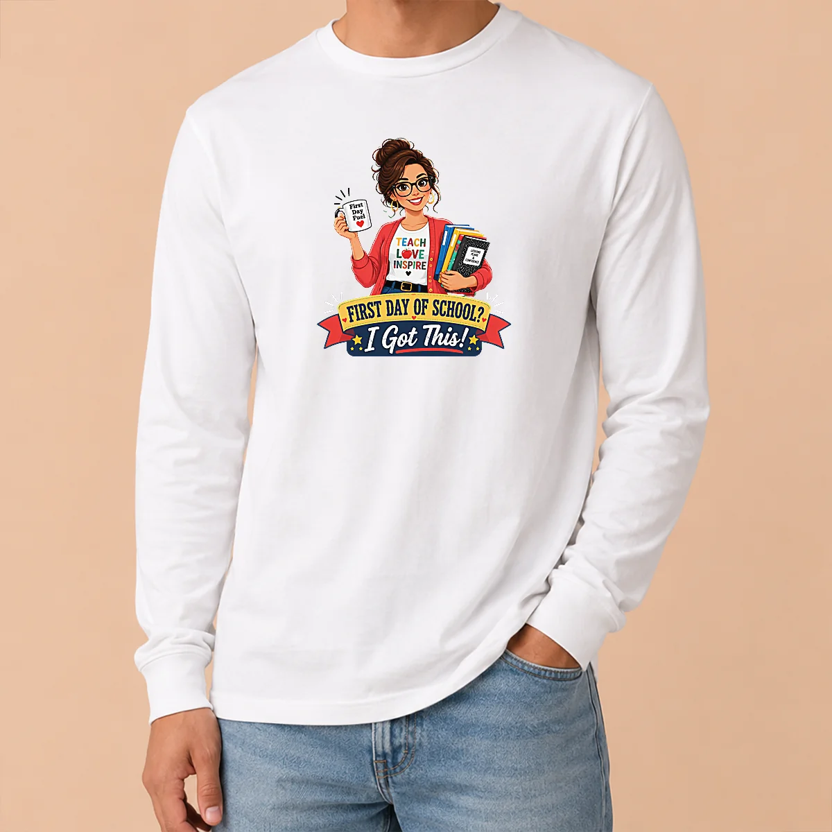 Nice First Day Of School Teacher Vector Shirt - Image 6