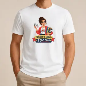 Nice First Day Of School Teacher Vector Shirt