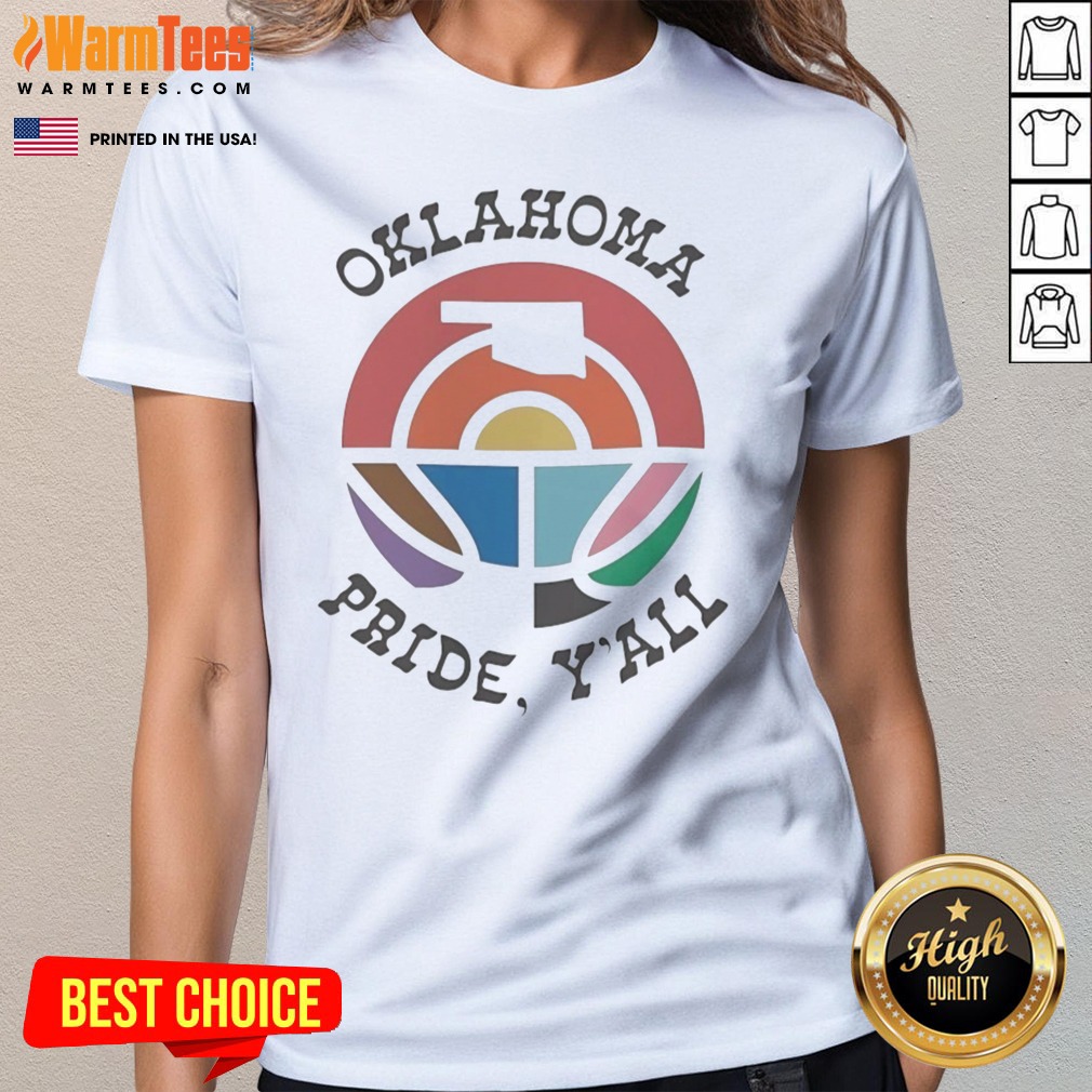 Pretty Oklahoma Pride Y'All Happy Pride Month Shirt - Image 3