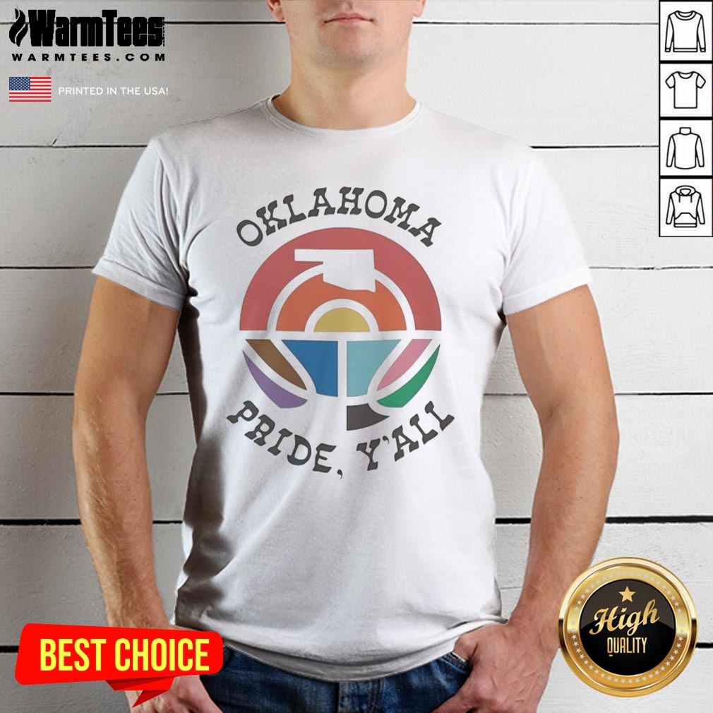 Pretty Oklahoma Pride Y'All Happy Pride Month Shirt
