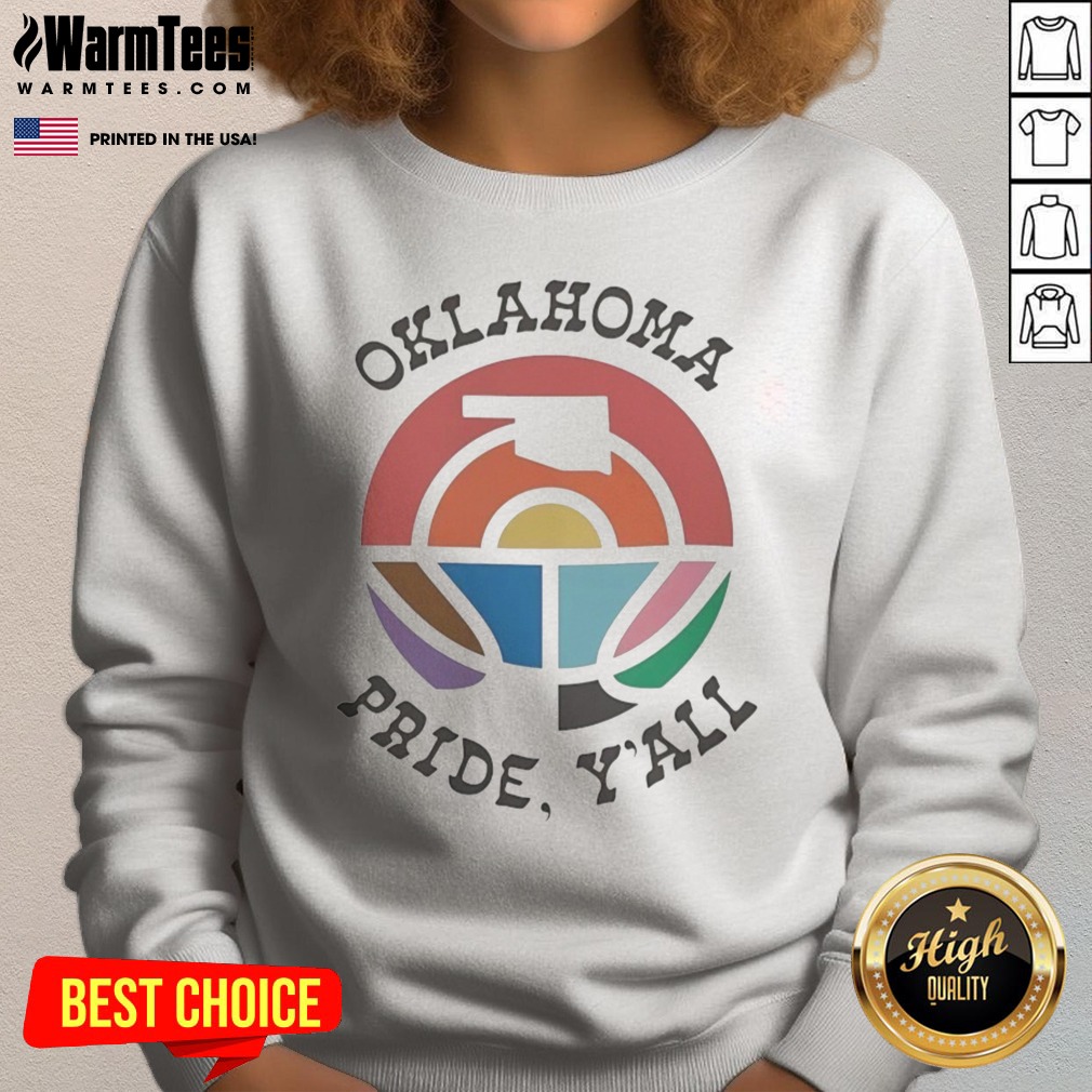 Pretty Oklahoma Pride Y'All Happy Pride Month Shirt - Image 4