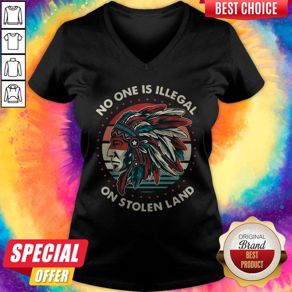 No One Is Illegal On Stolen Land Shirt - Image 3