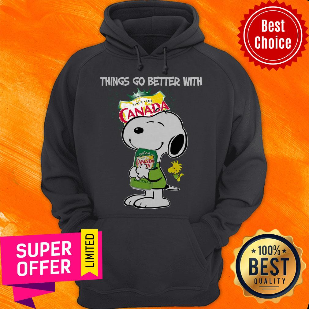 Official Snoopy Hug Canada Dry Things Go Better With Canada Dry Shirt - Image 3