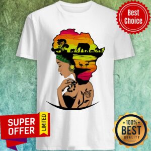 Premium Safari Goddess Black Woman African Elephant Shirt