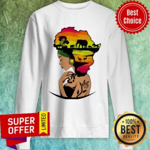 Alternative view of Premium Safari Goddess Black Woman African Elephant Shirt
