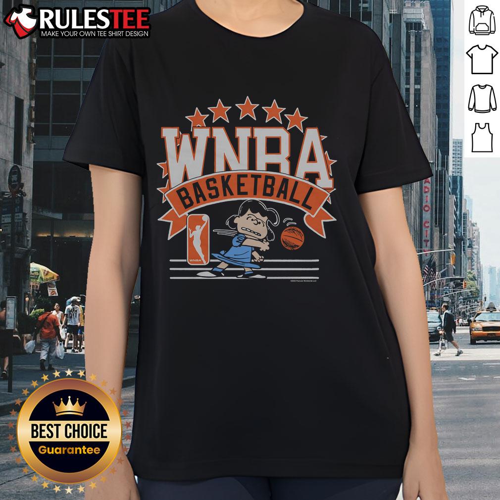 Cute Peanuts Lucy X WNBA T-Shirt - Image 3