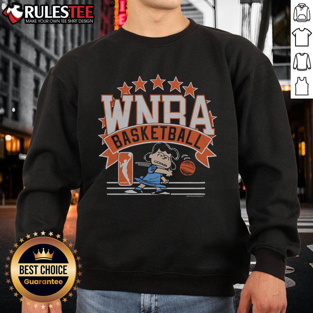 Cute Peanuts Lucy X WNBA T-Shirt - Image 5