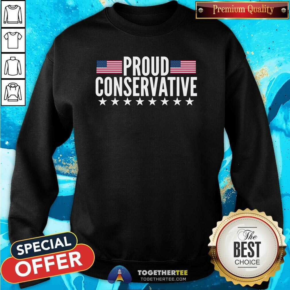 Top Justjenrx Proud Conservative US Flag T-Shirt - Image 3