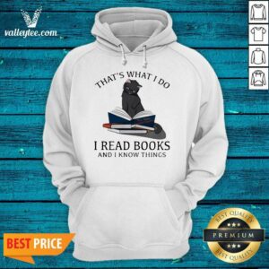 Alternative view of Wicked Thats What I Do I Read Books And I Knows Things Cat Shirt