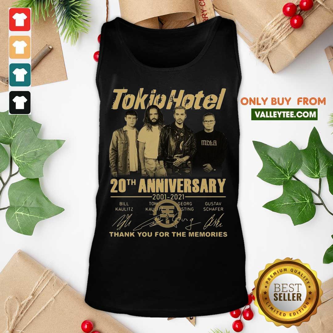 Cute Tokio Hotel 20th Anniversary 2001 2021 Signatures Thank You For The Memories Shirt - Image 3