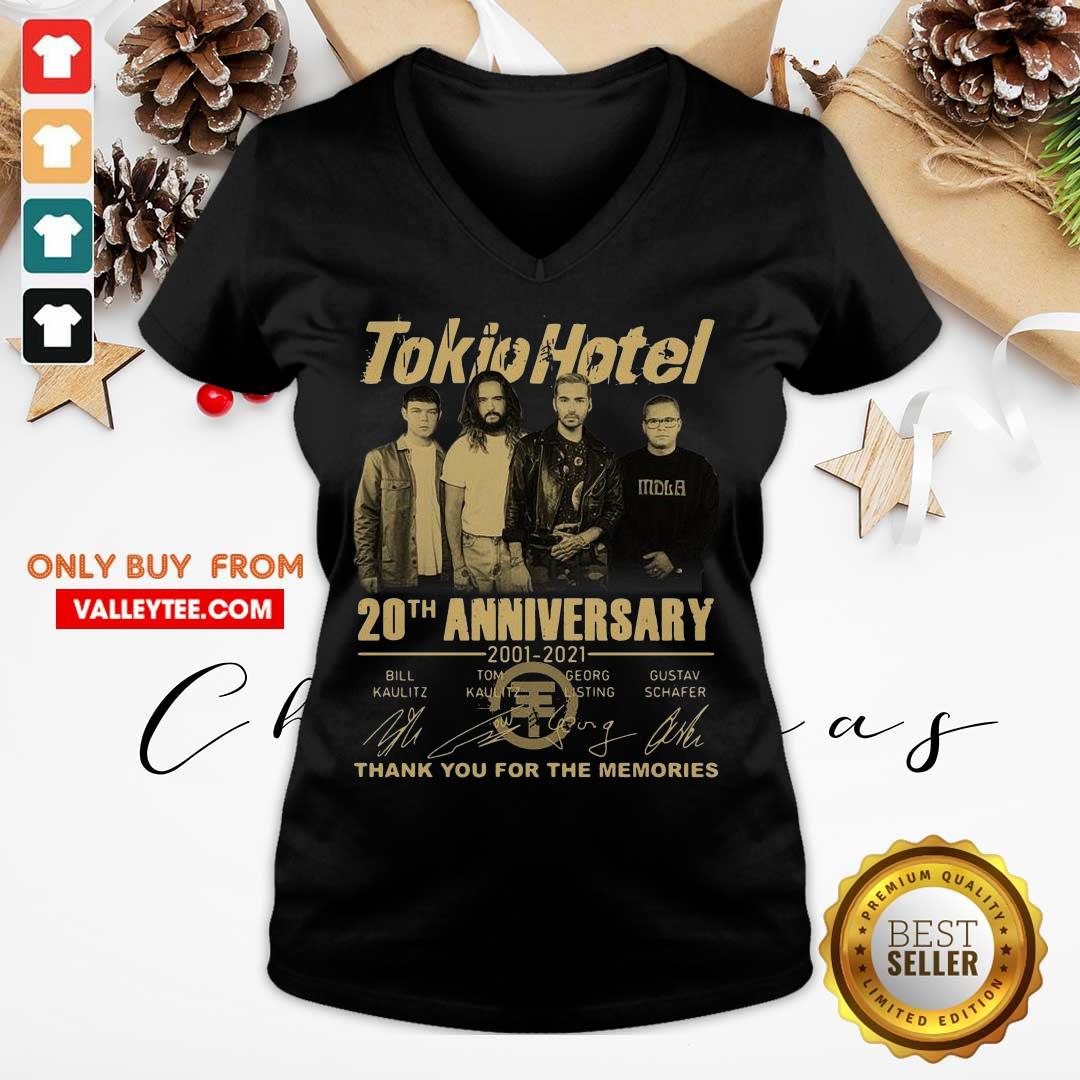 Cute Tokio Hotel 20th Anniversary 2001 2021 Signatures Thank You For The Memories Shirt - Image 5