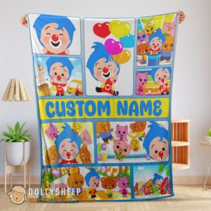 Official Perfect Plim Plim & Friends Collage Blanket Fleece Customized Blanket