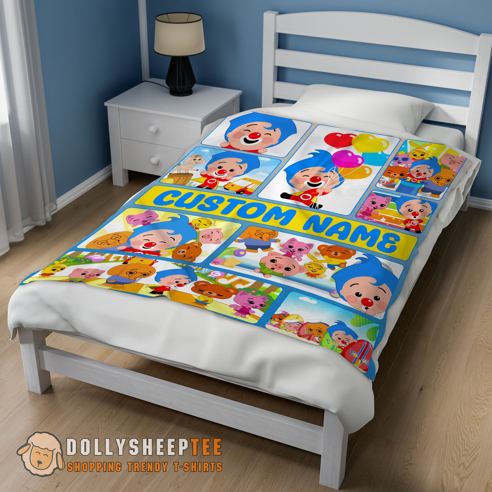 Official Perfect Plim Plim & Friends Collage Blanket Fleece Customized Blanket - Image 2