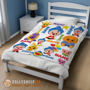 Alternative view of Official Perfect Plim Plim & Friends Collage Cute Blanket Fleece Customized Blanket