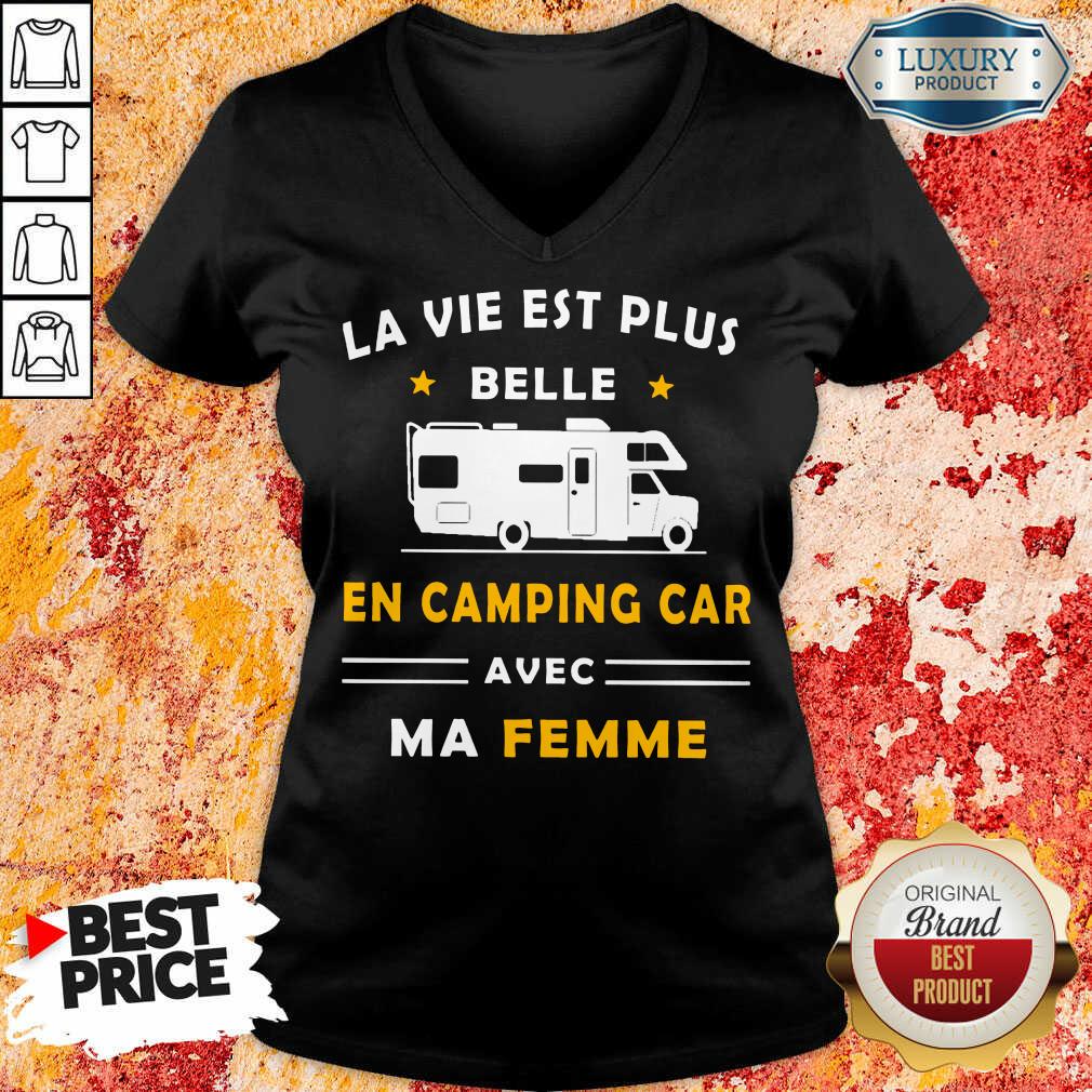 Humour Camping Car Ma Femme Shirt - Image 2