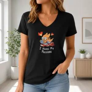 Alternative view of Premium I Hoard My Passions Cute Dragon Reading Books Shirt