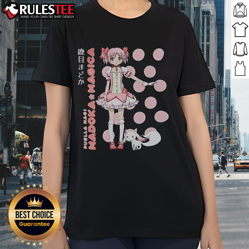 Cute Puella Magi Madoka Magica Madoka Kaname Polka Dot T-Shirt - Image 3
