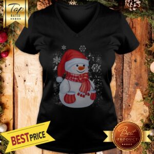 Alternative view of Snowman Santa Merry Christmas Shirt