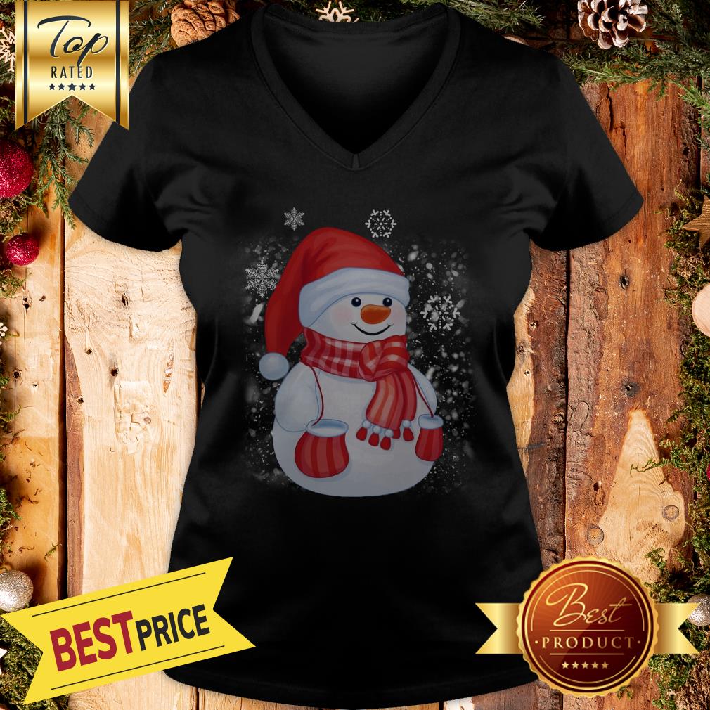 Snowman Santa Merry Christmas Shirt - Image 2