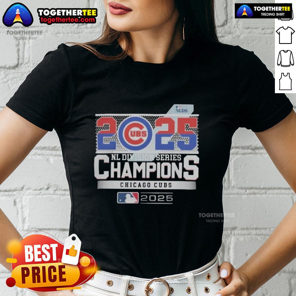 Awesome Chicago Cubs 2025 NL Division Series Champions T-Shirt - Image 3