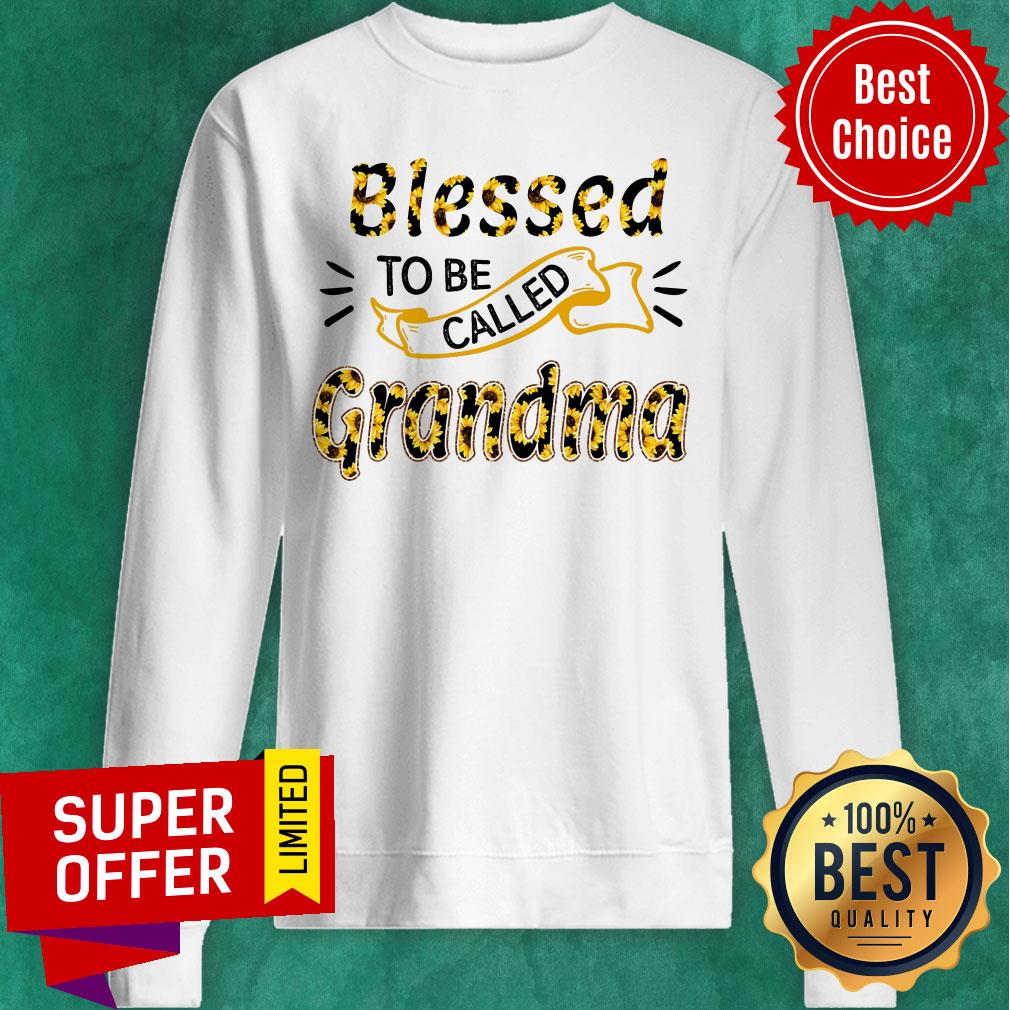 Sunflower Blessed To Be Called Grandma Shirt - Image 5