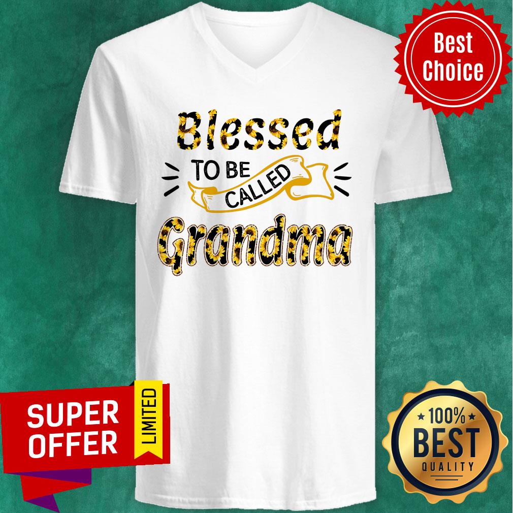 Sunflower Blessed To Be Called Grandma Shirt - Image 3