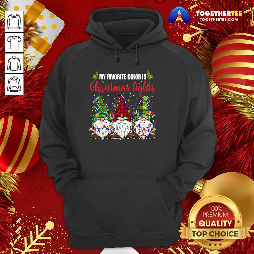 Good My Favorite Color Is Christmas Light Gnomes Merry Christmas Shirt - Image 5