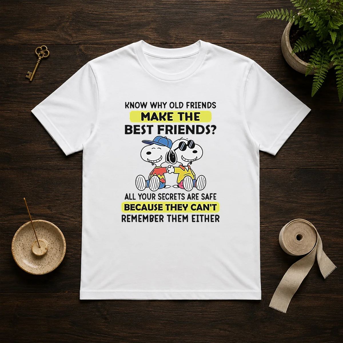 Hot Snoopy Joe Cool Peanuts Know Why Old Friends Make The Best Friends Shirt
