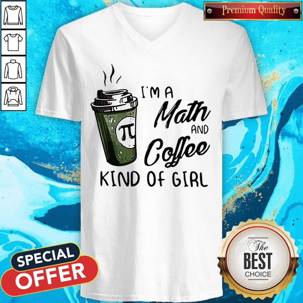 I’m A Math And Coffee Kind Of Girl Shirt - Image 2