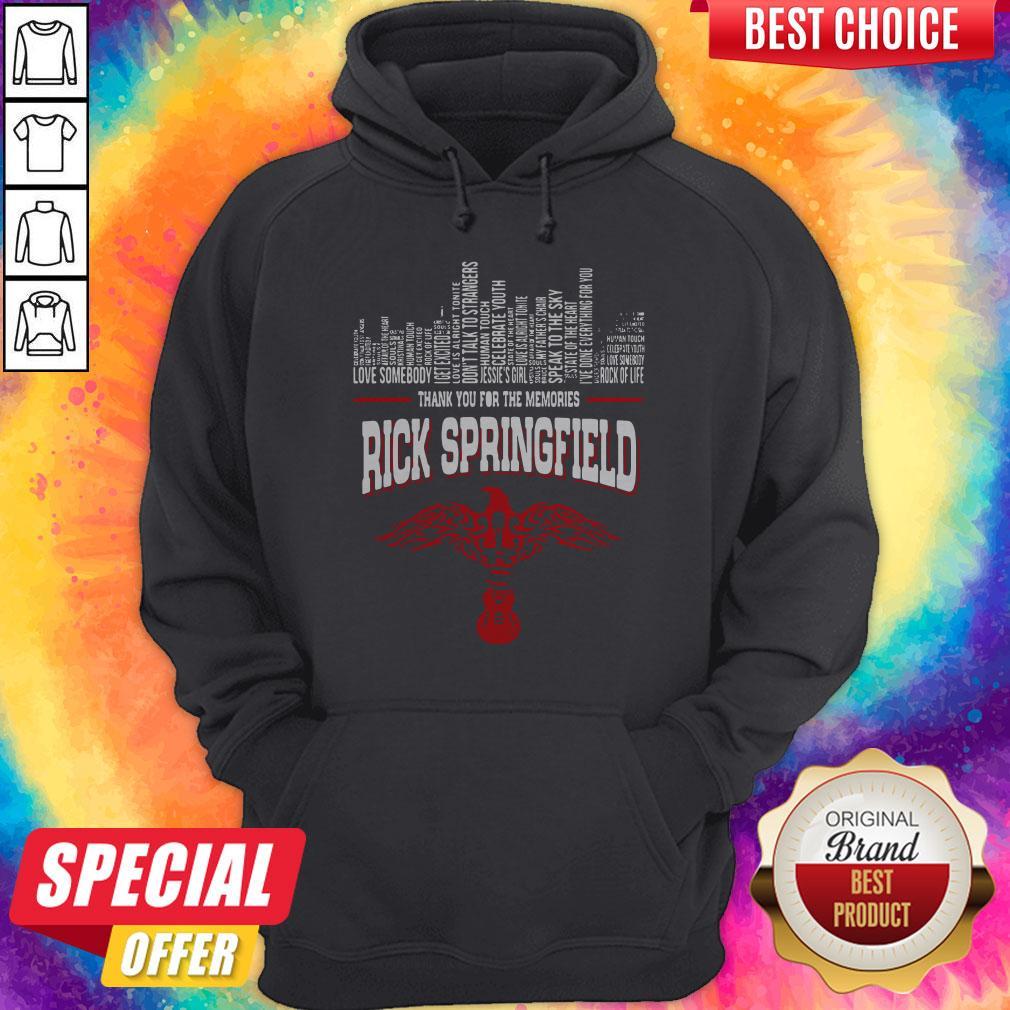 Thank You For The Memories Rick Springfield Shirt - Image 2