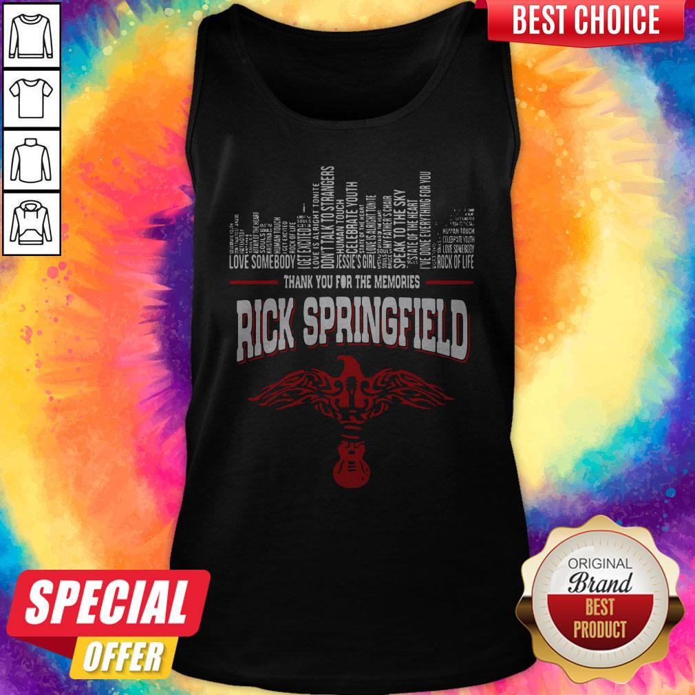Thank You For The Memories Rick Springfield Shirt - Image 4
