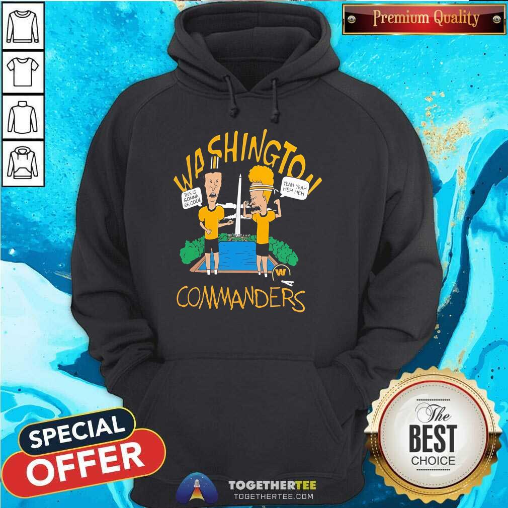 Official Washington Commanders NFL X Beavis And Butt-Head T-Shirt - Image 5